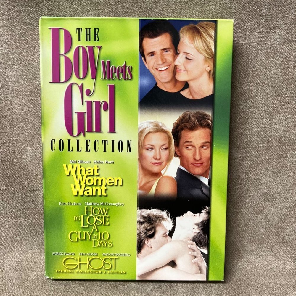 Romance 3-Pack DVD, 2007, 3-Disc Set Boy Meets Girl Collection Ghost Women Want